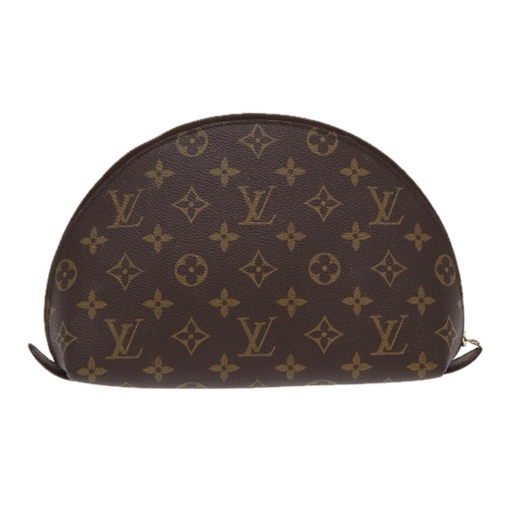 LOUIS VUITTON Monogram Trousse Demi Ronde Cosmetic Pouch M47520 LV Auth 86597 - Picture 2 of 16